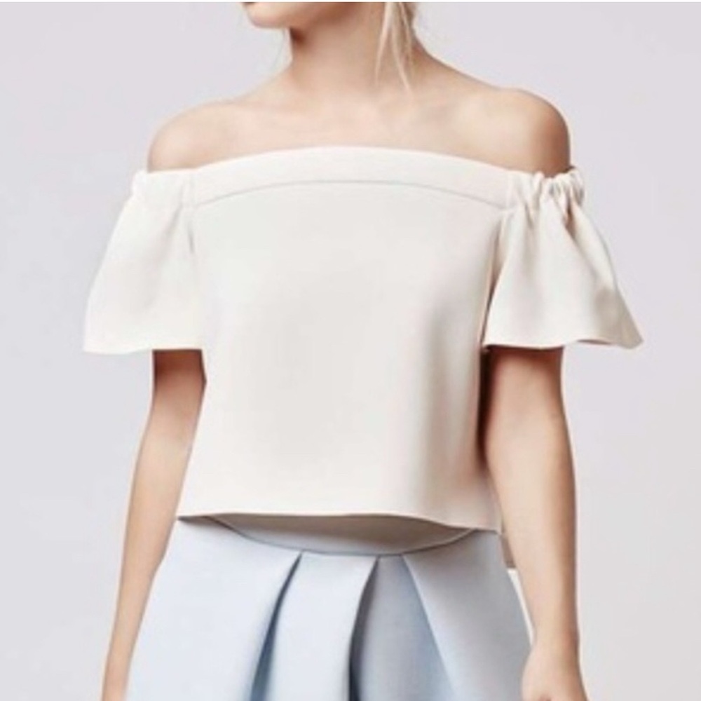 Topshop Pale Pink Bardot Top